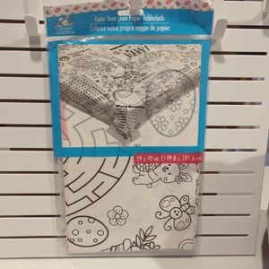 Color-Your-Own Activity Easter Paper Tablecloth